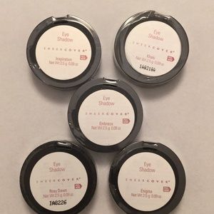 5 New Sheer Cover Eyeshadows khaki enigma embrace